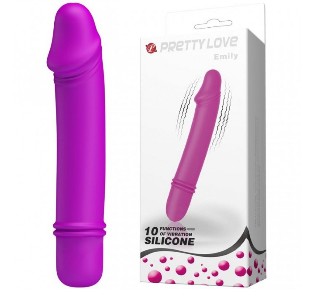 НЕБОЛЬШОЙ ВИБРАТОР С ЯРКО ВЫРАЖЕННОЙ ГОЛОВКОЙ ОТ КОМПАНИИ BAILE - «EMILY», ЦВЕТ ФИОЛЕТОВЫЙ, PRETTY LOVE BI-014466