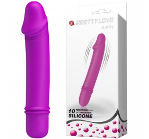 НЕБОЛЬШОЙ ВИБРАТОР С ЯРКО ВЫРАЖЕННОЙ ГОЛОВКОЙ ОТ КОМПАНИИ BAILE - «EMILY», ЦВЕТ ФИОЛЕТОВЫЙ, PRETTY LOVE BI-014466