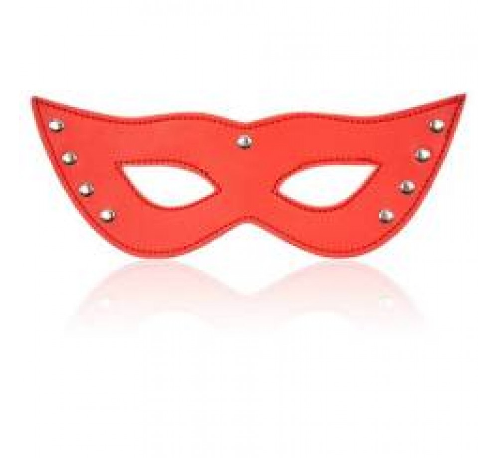 КРАСНАЯ МАСКА ИЗ НАТУРАЛЬНОЙ КОЖИ SITABELLA