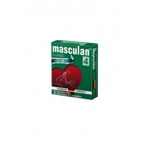 ПРЕЗЕРВАТИВЫ MASCULAN CLASSIC 4, 3 ШТ. УВЕЛИЧЕННОГО РАЗМЕРА (XXL) 