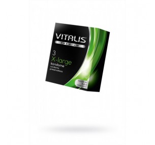 ПРЕЗЕРВАТИВЫ ''VITALIS'' PREMIUM №3 X-LARGE - УВЕЛИЧЕННОГО РАЗМЕРА (ШИРИНА 57MM) 