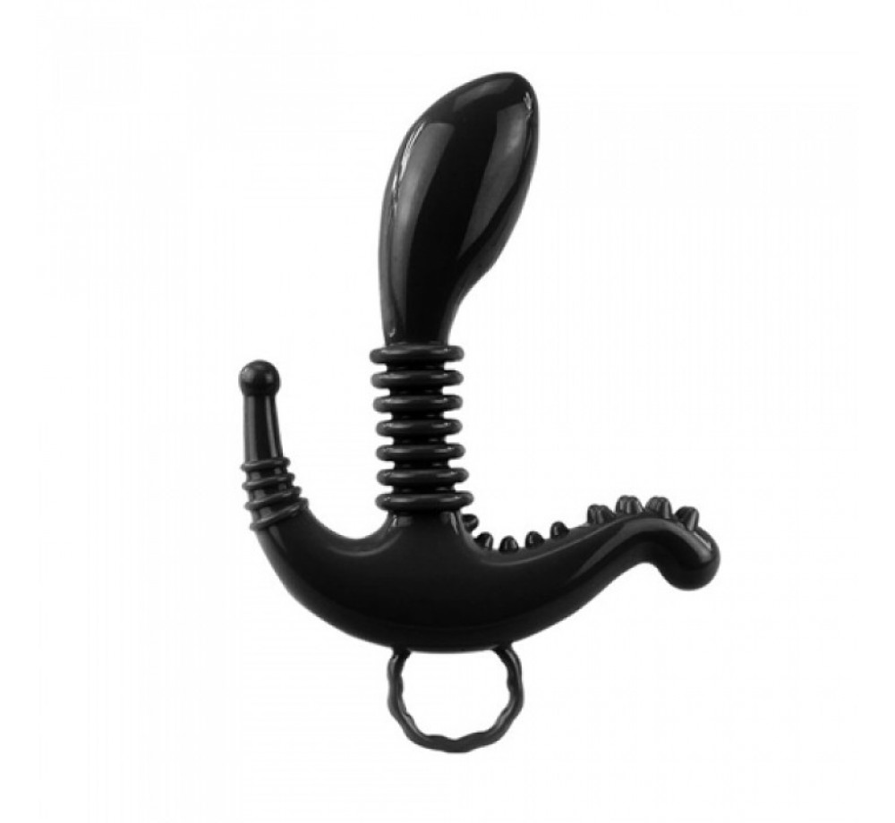 Чёрный стимулятор точки G, клитора и ануса