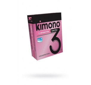 ПРЕЗЕРВАТИВЫ KIMONO (С АРОМАТОМ САКУРЫ) 3 ШТ 