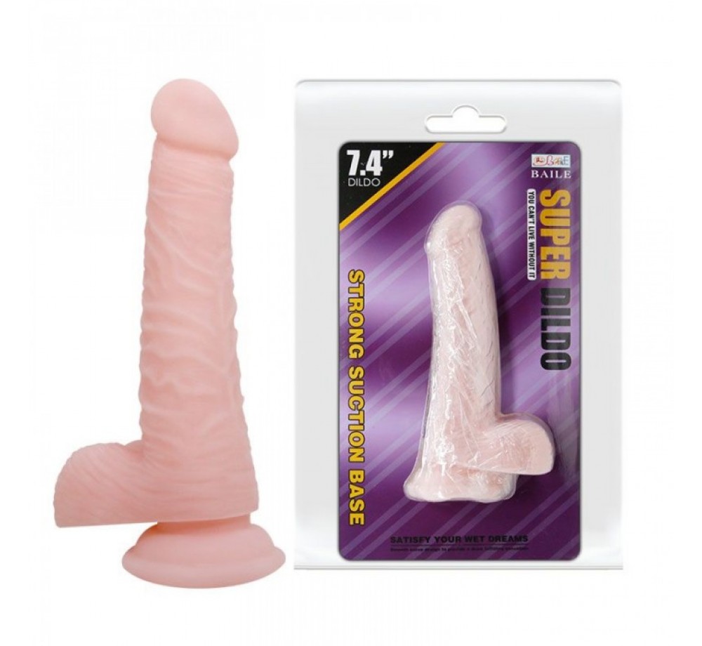 ФАЛЛОИМИТАТОР НА ПРИСОСКЕ ЯРКО ВЫРАЖЕН РЕЛЬЕФ 18 СМ BW-008093N