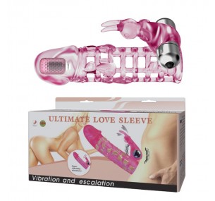 Насадка на член с клиторальным вибратором 