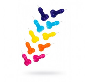 НАБОР СВЕЧИ PECADO BDSM, «МИНИ-ПЕНИС», 10 ШТ