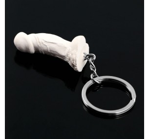 Брелок «Счастливый конец», белый, 4,5см, 18+