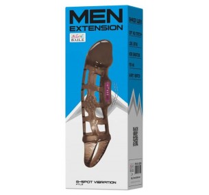 Вибронасадка Baile с подхватом мошонки дымчатый