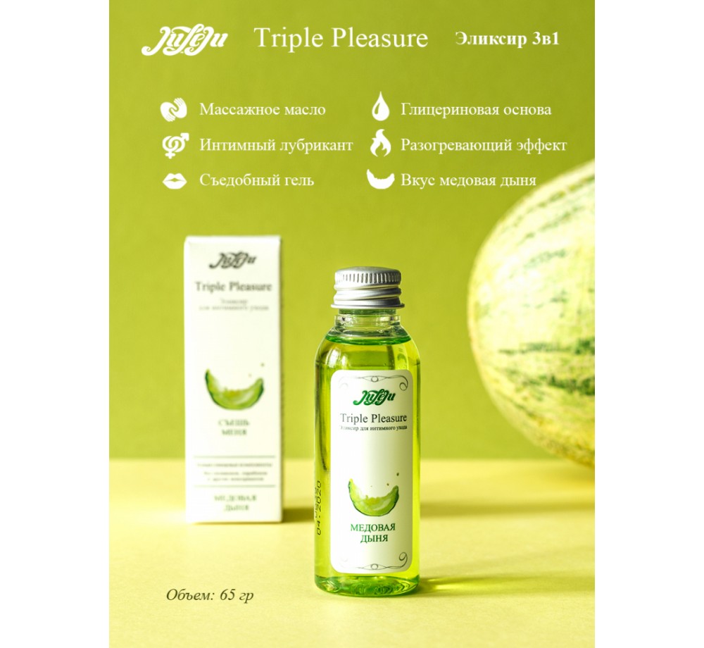 Эликсир для интимного ухода, вкус медовая дыня