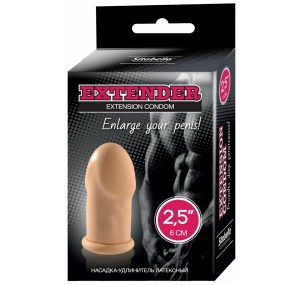НАСАДКА-УДЛИНИТЕЛЬ ЛАТЕКСНЫЙ "СИТАБЕЛЛА" L 2,5" (6 см) телесная