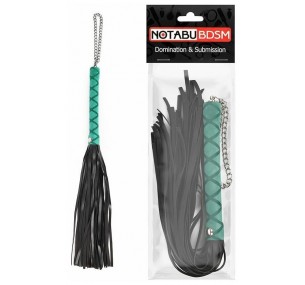 ПЛЕТЬ L ручки 160 мм, L хвоста 240 мм, цвет чёрный/бирюзовый