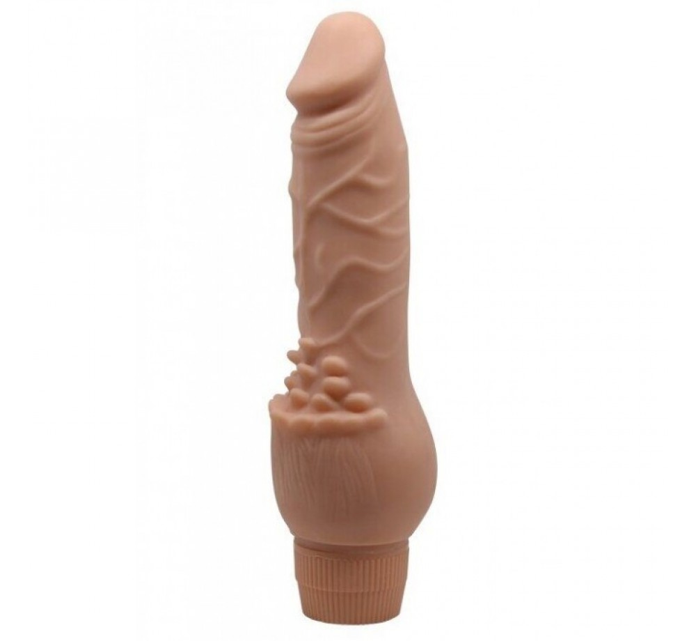 Фаллоимитатор с ребристой поверхностью 
