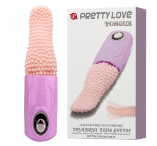 Вибро-стимулятор перезаряжаемый в форме языка Tongue