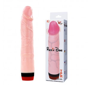 Baile Вибратор реалистичный из TPR Rockin Dong 21.5 см