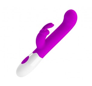 Лиловый вибратор-кролик Centaur - 20,6 см.