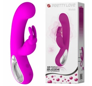 Baile Вибратор силиконовый Webb 21 см, BI-014420, лиловый