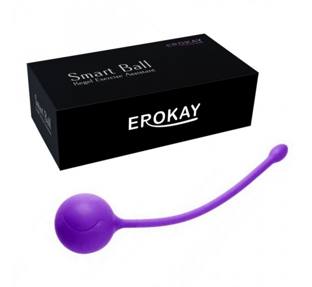 ШАРИК ВАГИНАЛЬНЫЙ МЕТАЛЛ В СИЛИКОНОВОЙ ОБОЛОЧКЕ, D 30 ММ, ФИОЛЕТОВЫЙ АРТ. EK-1701
