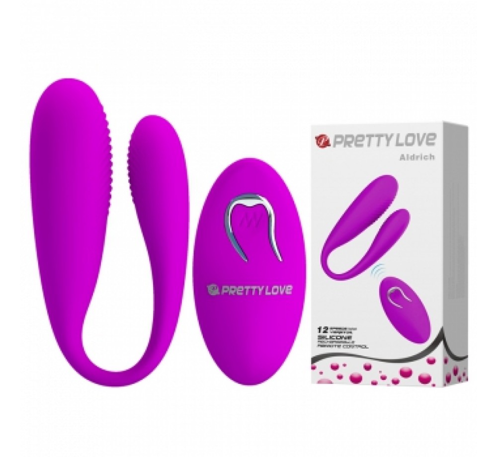 Вибромассажер для пар Aldrich на пульте ДУ