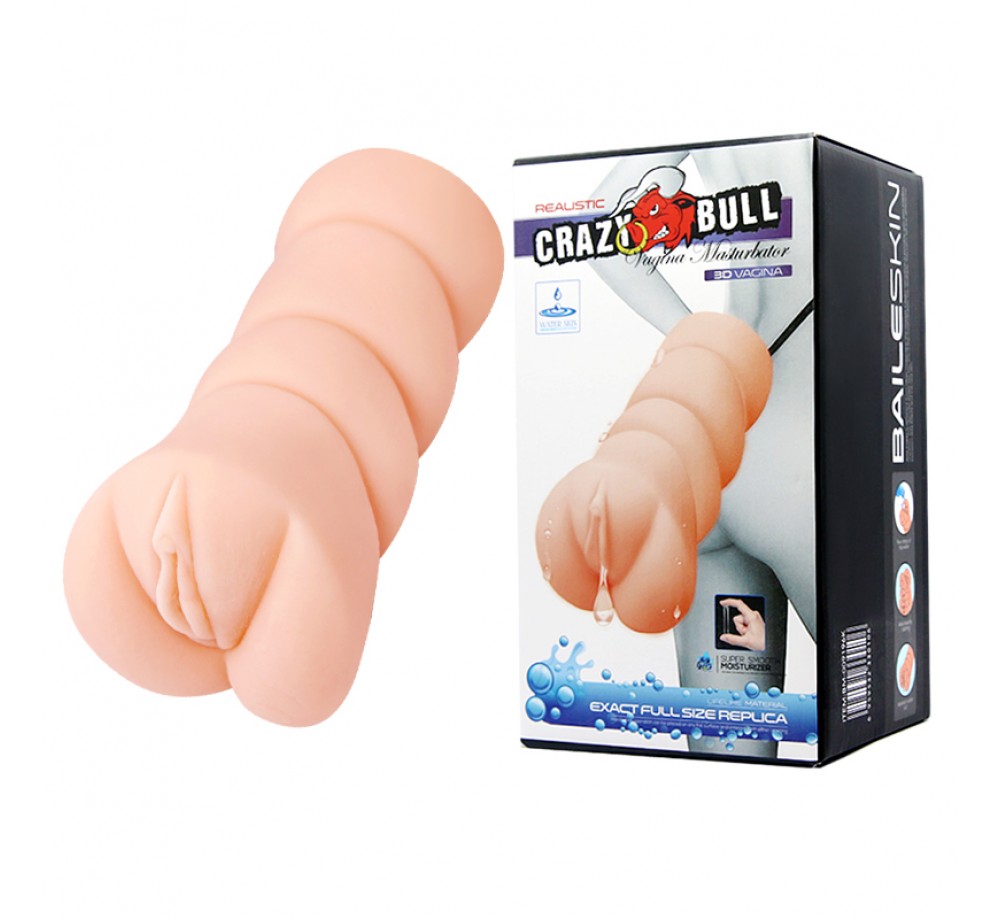 Crazy Bull Мастурбатор-вагина с эффектом смазки