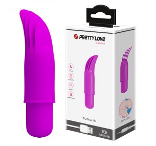 Pretty love Вибратор силиконовый с язычками Gemma 8.8 см
