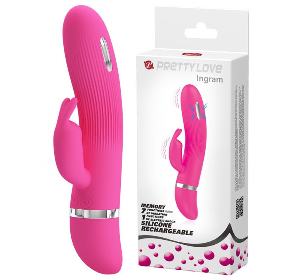 Вибростимулятор Ingram с функцией электрошока и клиторальной стимуляцией