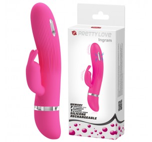 Вибростимулятор Ingram с функцией электрошока и клиторальной стимуляцией