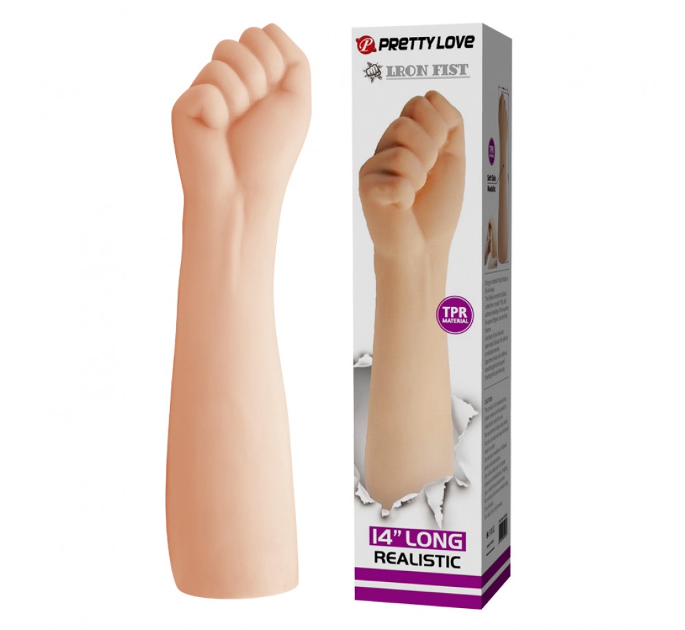 ФАЛЛОИМИТАТОР ДЛЯ ФИСТИНГА В ВИДЕ РУКИ IRON FIST LONG REALISTIC 14, ТЕЛЕСНЫЙ, АРТ BW-007039R