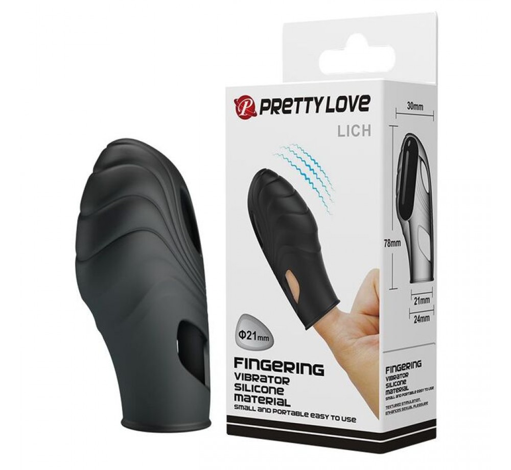 Клиторальный стимулятор на палец Pretty Love LICH