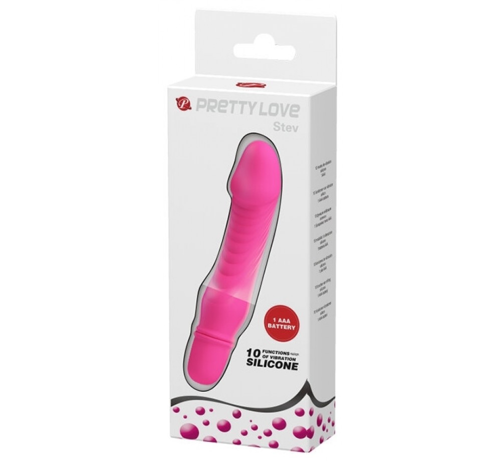 Pretty love Вибратор силиконовый Stev 13.5 см