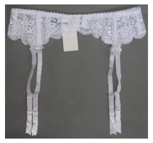 ПОЯС ДЛЯ ЧУЛОК KAILI, ЦВЕТ БЕЛЫЙ, АРТ 1414-5