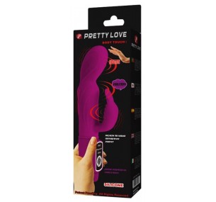  Вибратор силиконовый с клиторальной стимуляцией Body Touch 22.5 см