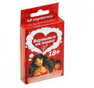 ИГРА С КАРТОЧКАМИ "ВЕРТИТСЯ НА ЯЗЫКЕ", АРТ 1107304