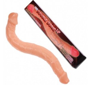 Фаллоимитатор двухголовый Baile с хребтом 37 см