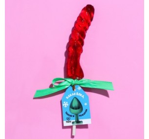 Карамельный леденец «Какая ёлка, такой и подарок», вкус: клубника