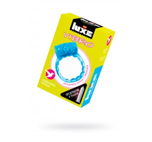 ВИБРОКОЛЬЦО LUXE VIBRO РАЙСКАЯ ПТИЦА + ПРЕЗЕРВАТИВ, 1 ШТ, 18 СМ