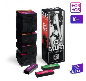 Падающая башня «Искушение» с фантами, 54 бруска, 18+