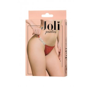 ТРУСИКИ СО СТРАЗАМИ JOLI STELLA, КРАСНЫЙ, OS
