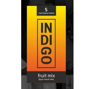 ПРЕЗЕРВАТИВЫ INDIGO FRUIT MIX, 5 ШТ., КЛАССИЧЕСКИЕ, ЛАТЕКСНЫЕ СО СМАЗКОЙ