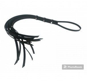 ПЛЕТЬ «КЛАССИЧЕСКАЯ», НАТУРАЛЬНАЯ КОЖА, ЧЕРНАЯ