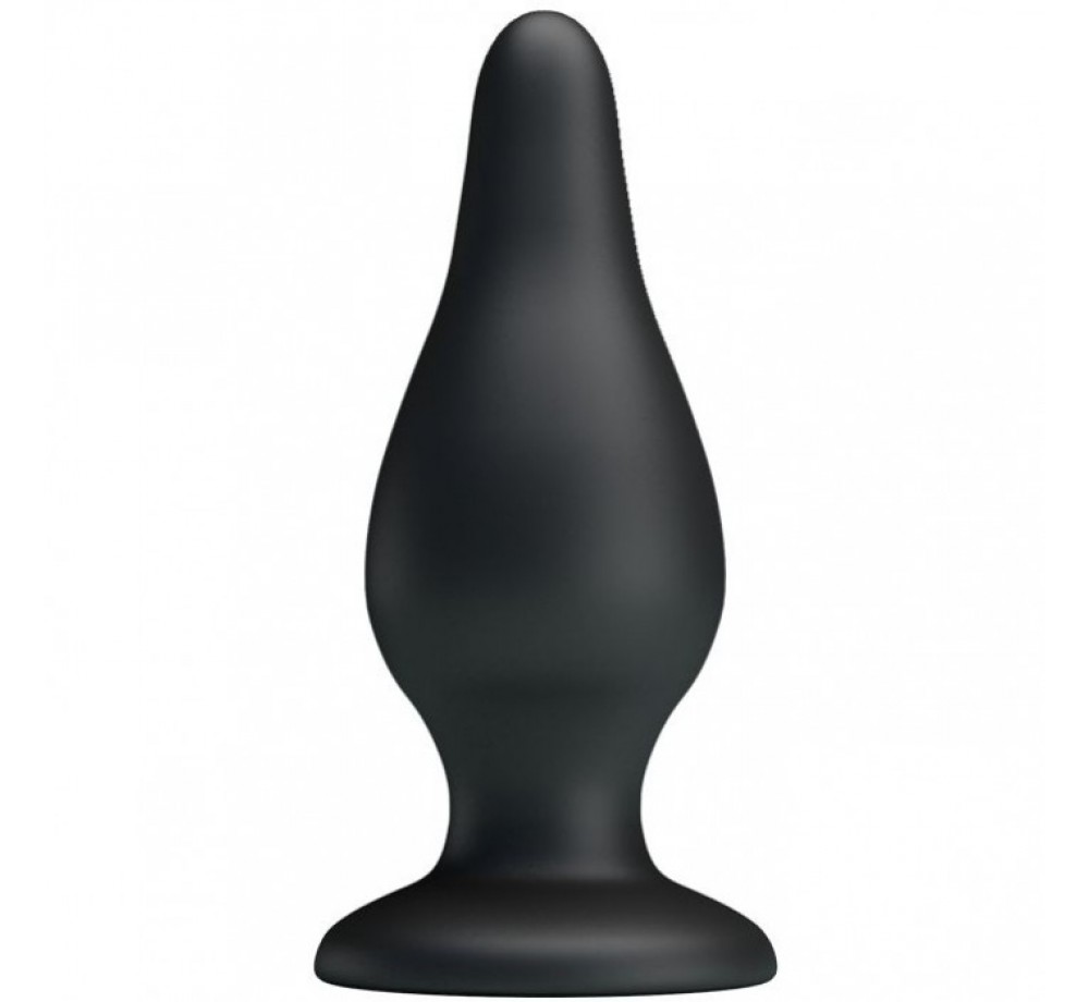 Большая анальная пробка на присоске из коллекции Pretty Love, цвет черный, Baile BI-014460