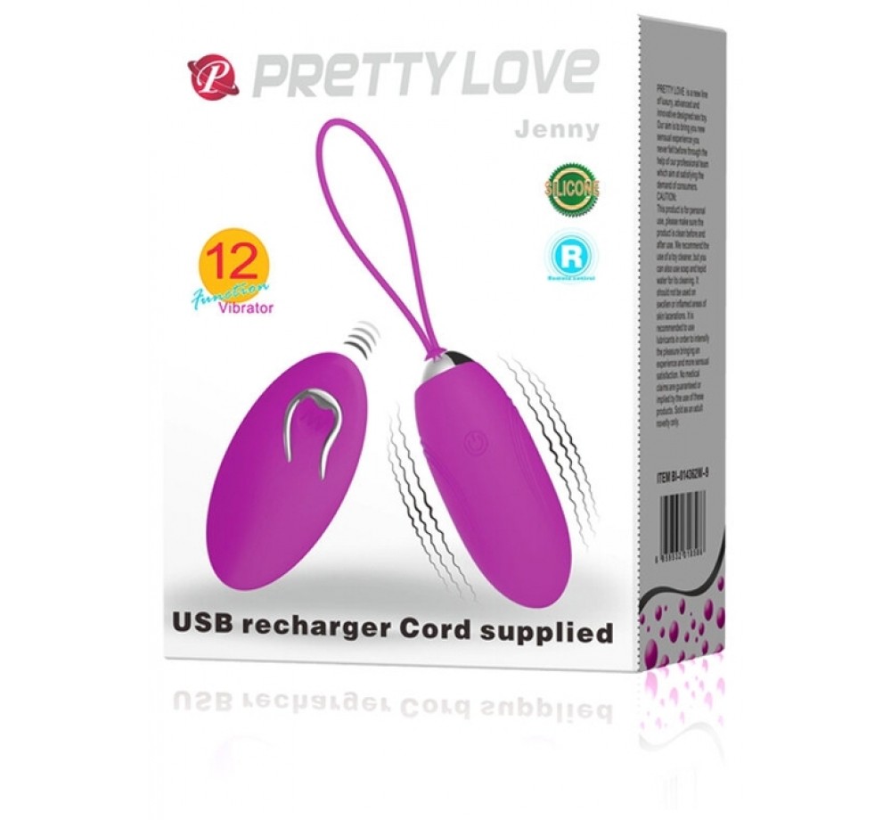 Pretty love Виброяйцо из силикона Jenny 7 см 
