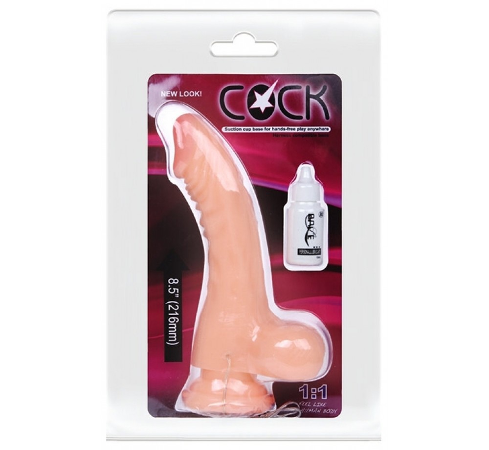 Baile Вибратор из ПВХ Cock 21.6 см 