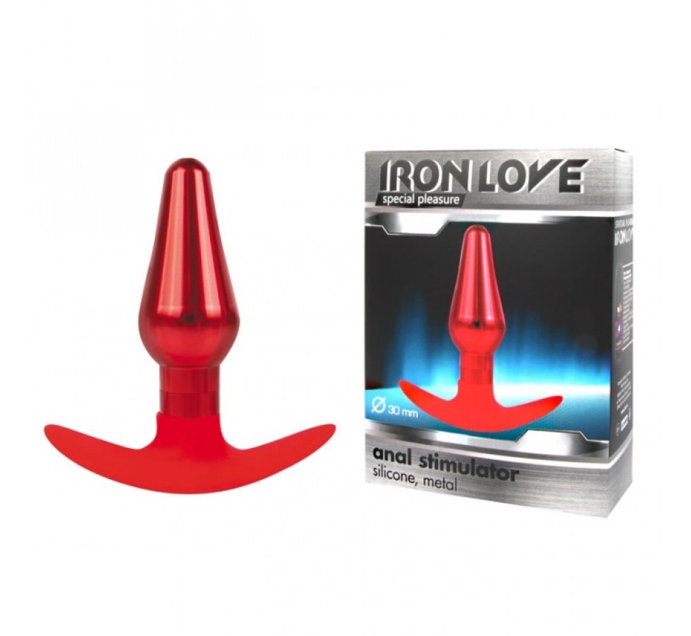 ВТУЛКА АНАЛЬНАЯ КРАСНАЯ ЦВЕТ ОСНОВАНИЯ КРАСНЫЙ, ВЕС 100 Г, L 96 ММ D 30 ММ АРТ. IL-28002-RED