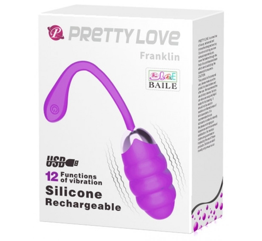 Pretty love Виброяйцо силикон Franklin 19.1 см, BI-014656