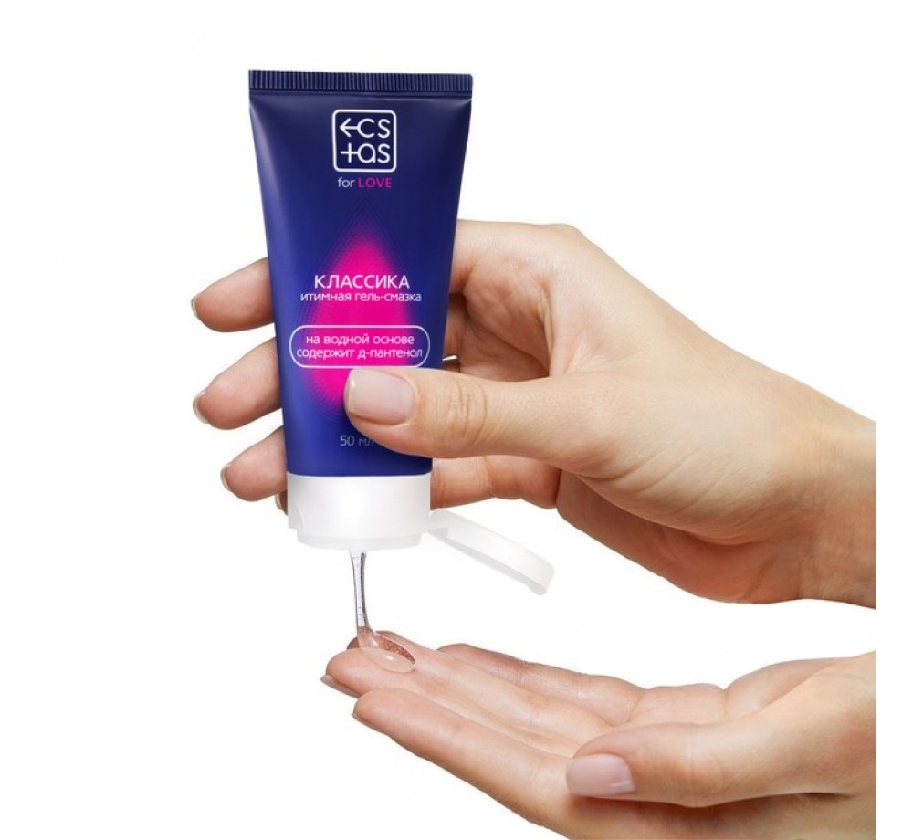 Интимная гель-смазка «ECSTAS» классическая, 50 мл, 18+