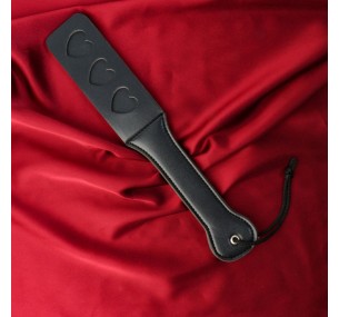 Шлёпалка кожаная "Сердечки", 32х5,5 см