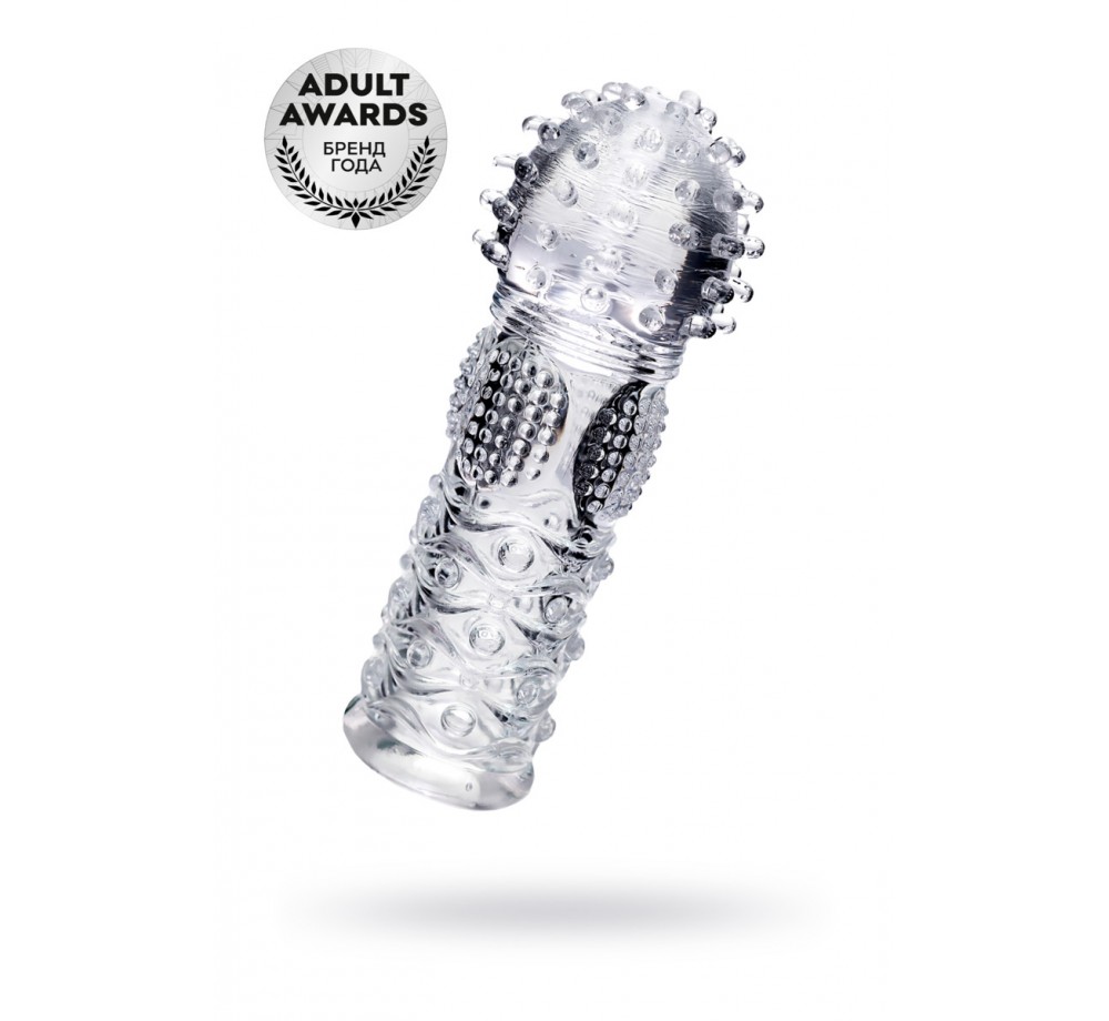 НАСАДКА НА ПАЛЕЦ A-TOYS HICKS, TPE, ПРОЗРАЧНЫЙ 8,5 СМ