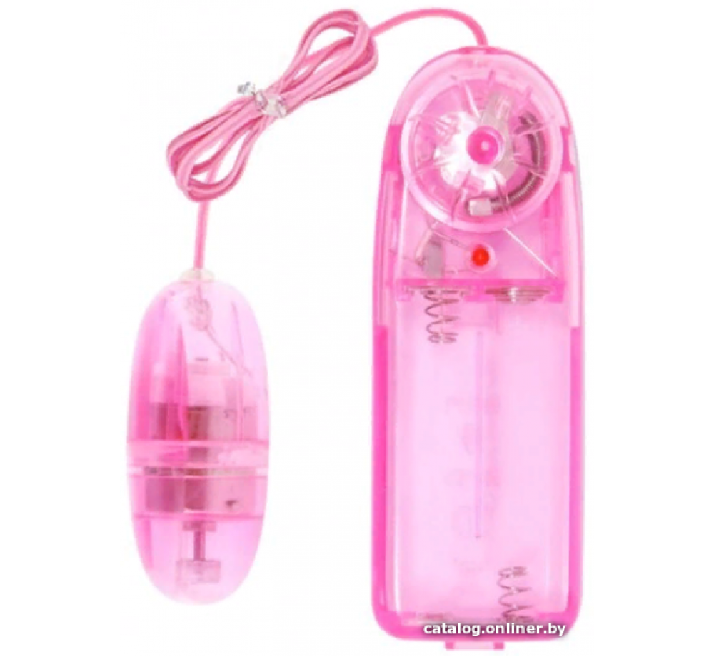 Вибропуля розовая, ABS, 5.8 см, мультискоростная, с проводным пультом