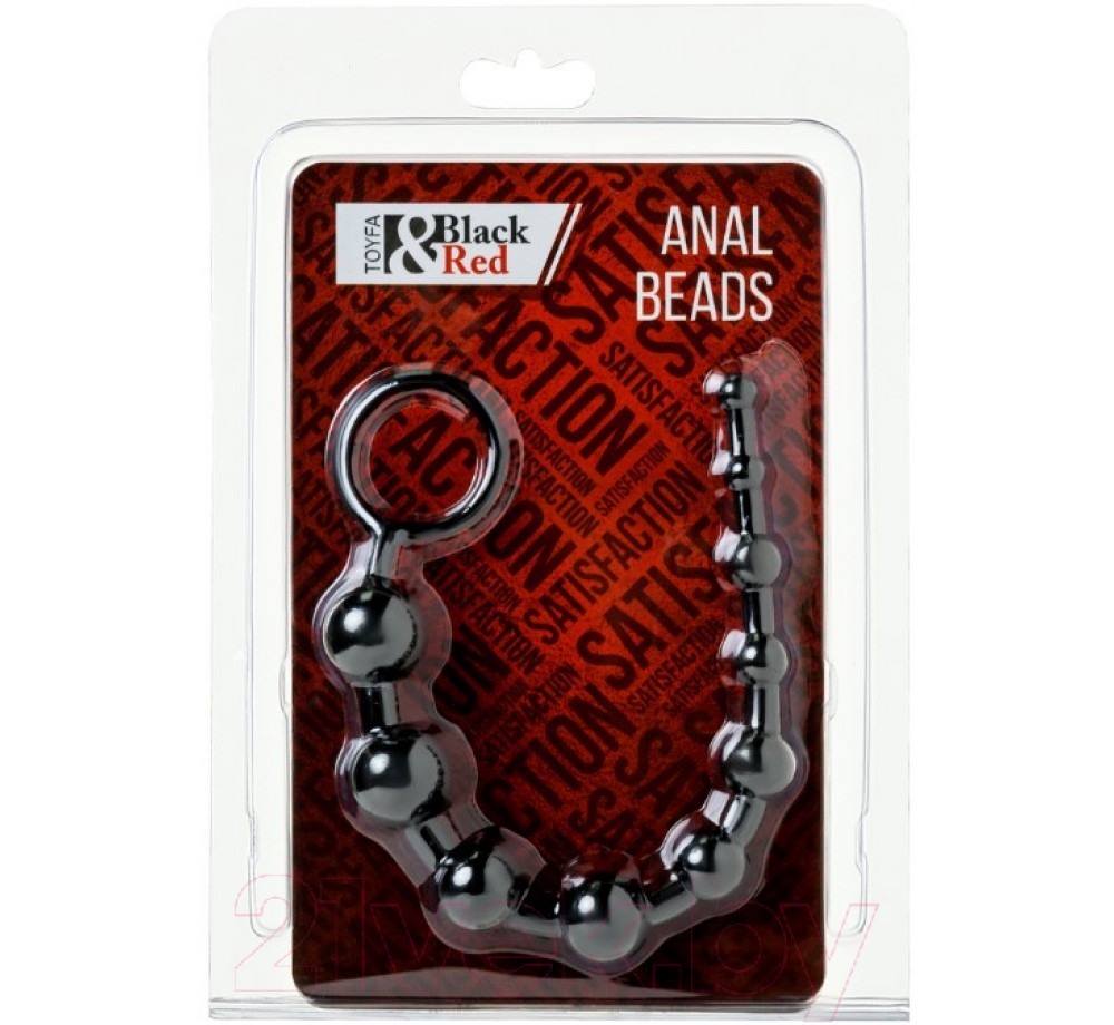 Бусы интимные ToyFa 901302-5 (черный)