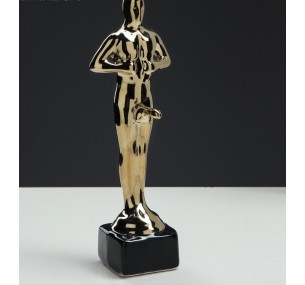  Статуэтка "Оскар-самец", покрытие булат, 25 см